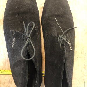 Suede leather Prada shoes
